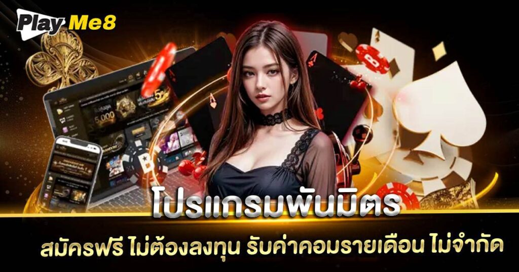 โปรแกรมพันมิตร Playme8